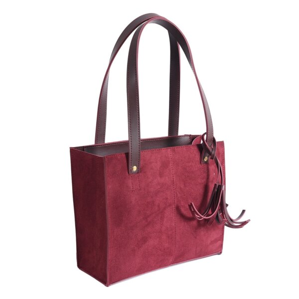 SUEDE MAROON BAG - Image 2