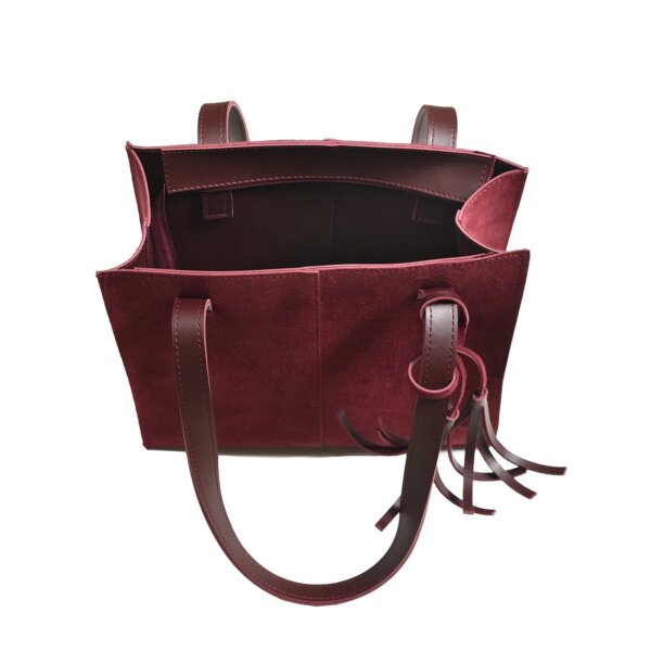 SUEDE MAROON BAG - Image 3