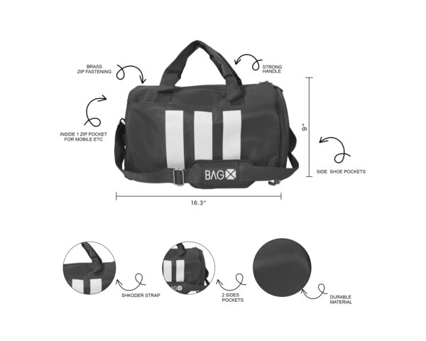 Duffel Black Bag (Standard) - LEFTOVER - Image 4