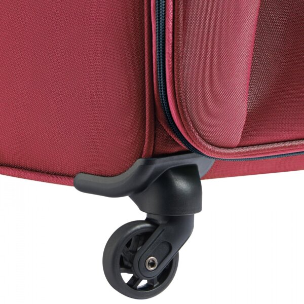 Delsey Paris Cuzco 4W Red Soft Suitcase- set of 3 - Image 6